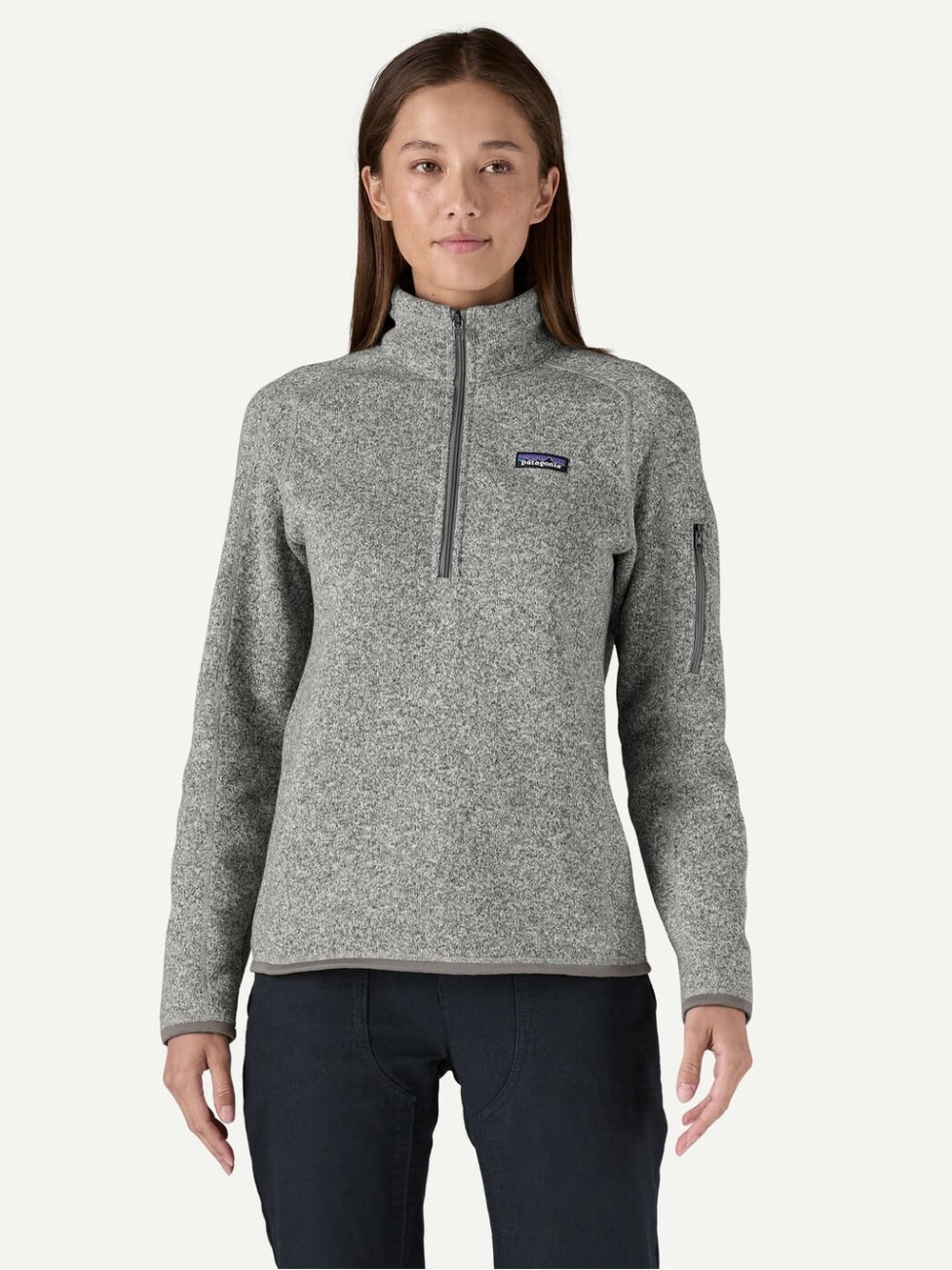 Patagonia Grey Better Sweater 1/4-Zip Fleece Size L NWOT